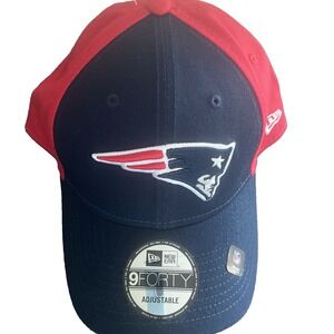 New‎ England Patriots New Era 9forty Snap Back Hat Blue Red NFL Football NWT